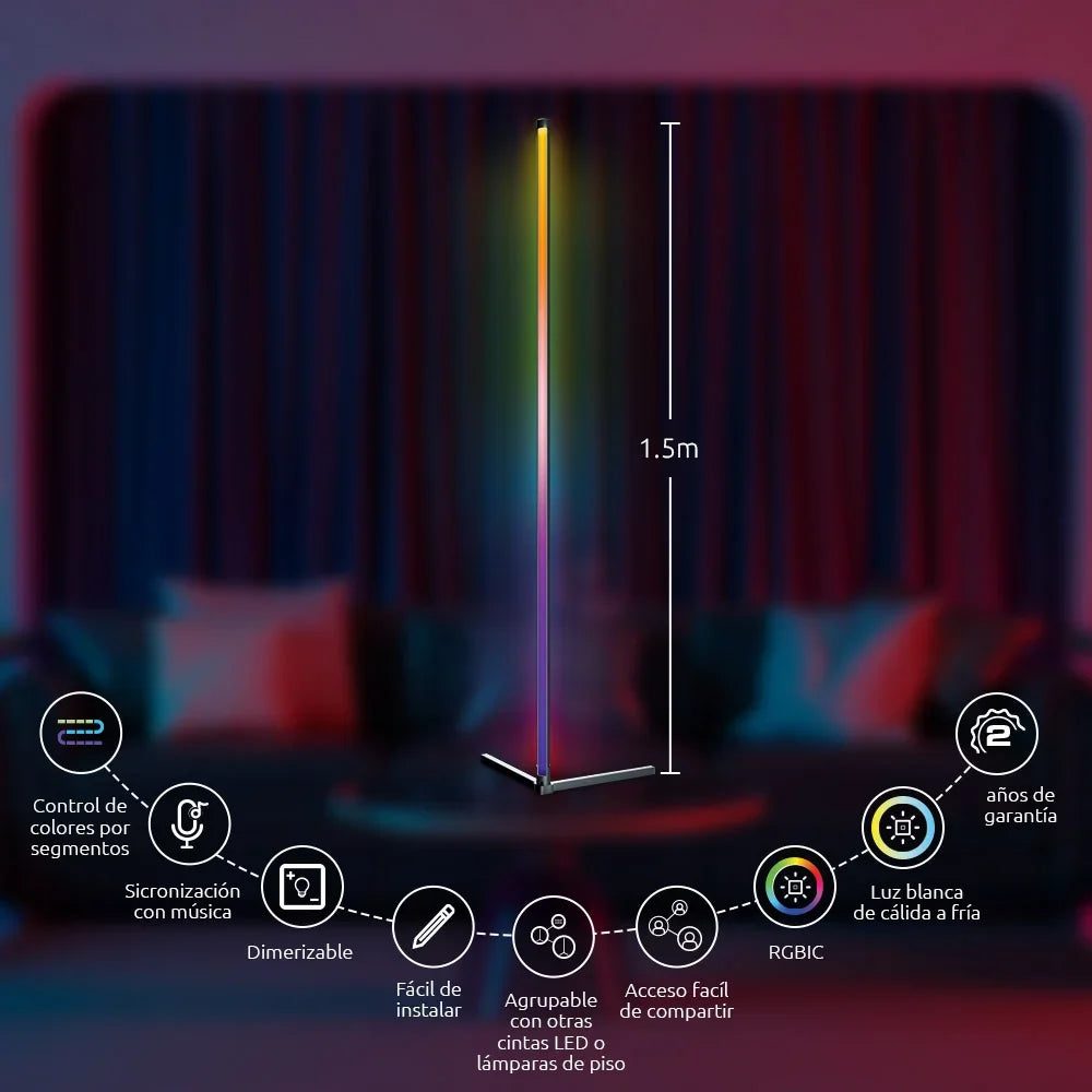 NEXXT SOLUTIONS NHB-S710 Lámpara Led Inteligente de Piso Wifi
