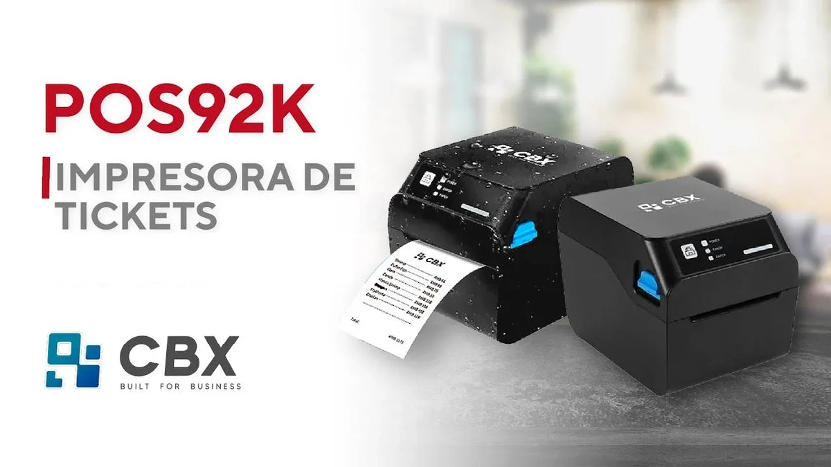 CBX POS-92K Impresora Térmica Ticketera 300mm/s USB/Serial/Ethernet Protección Contra Polvo, Aceite y Agua