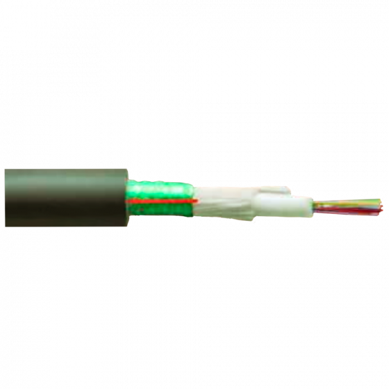 OPTRAL CFODST1024G652D Cable de Fibra Optica 24 Hilos Monomodo Armada LSZH Antiroedor - 100 Metros