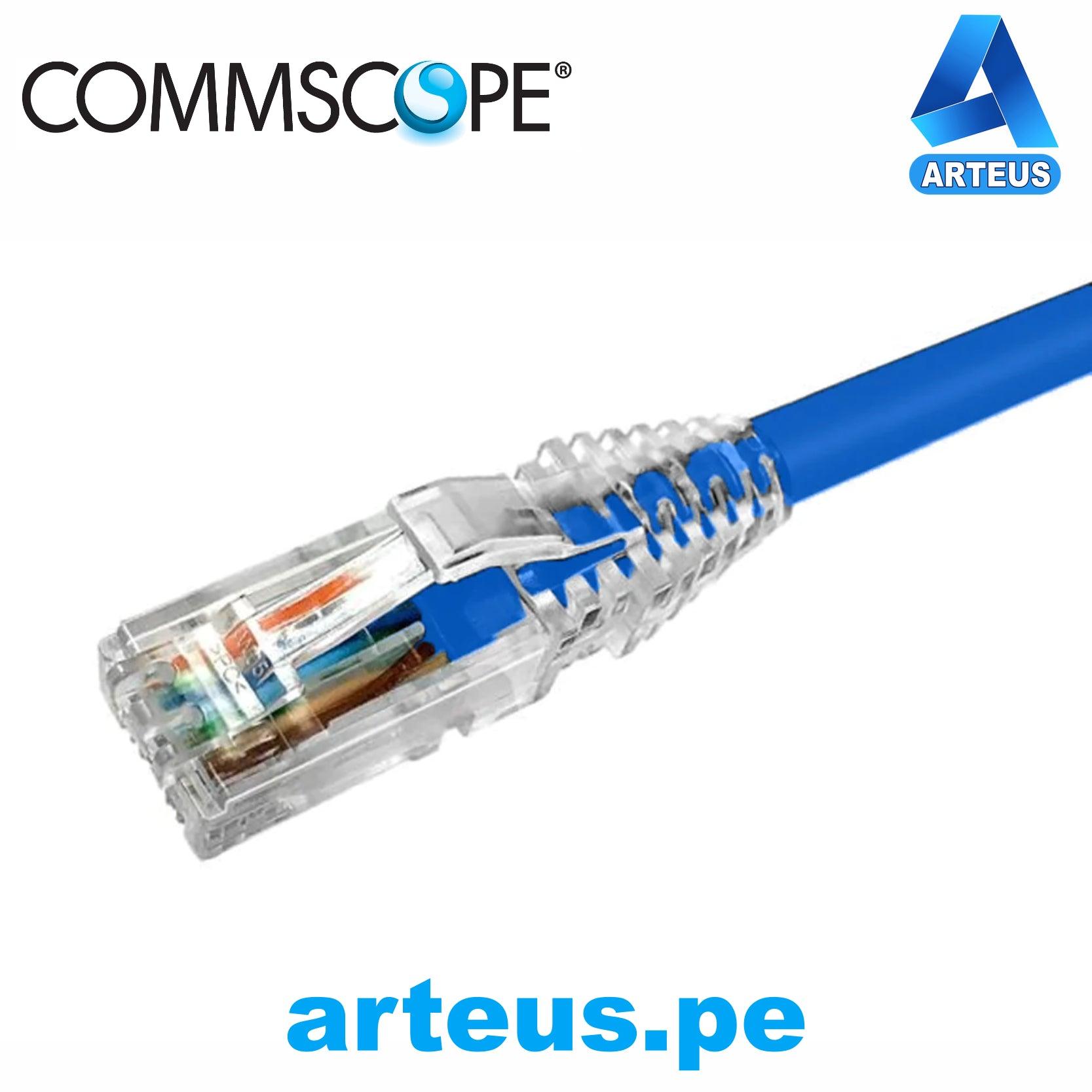 COMMSCOPE NPC6ASZDBBL001M, Cable patch cord cat.6a s/ftp 1mtrs lszh