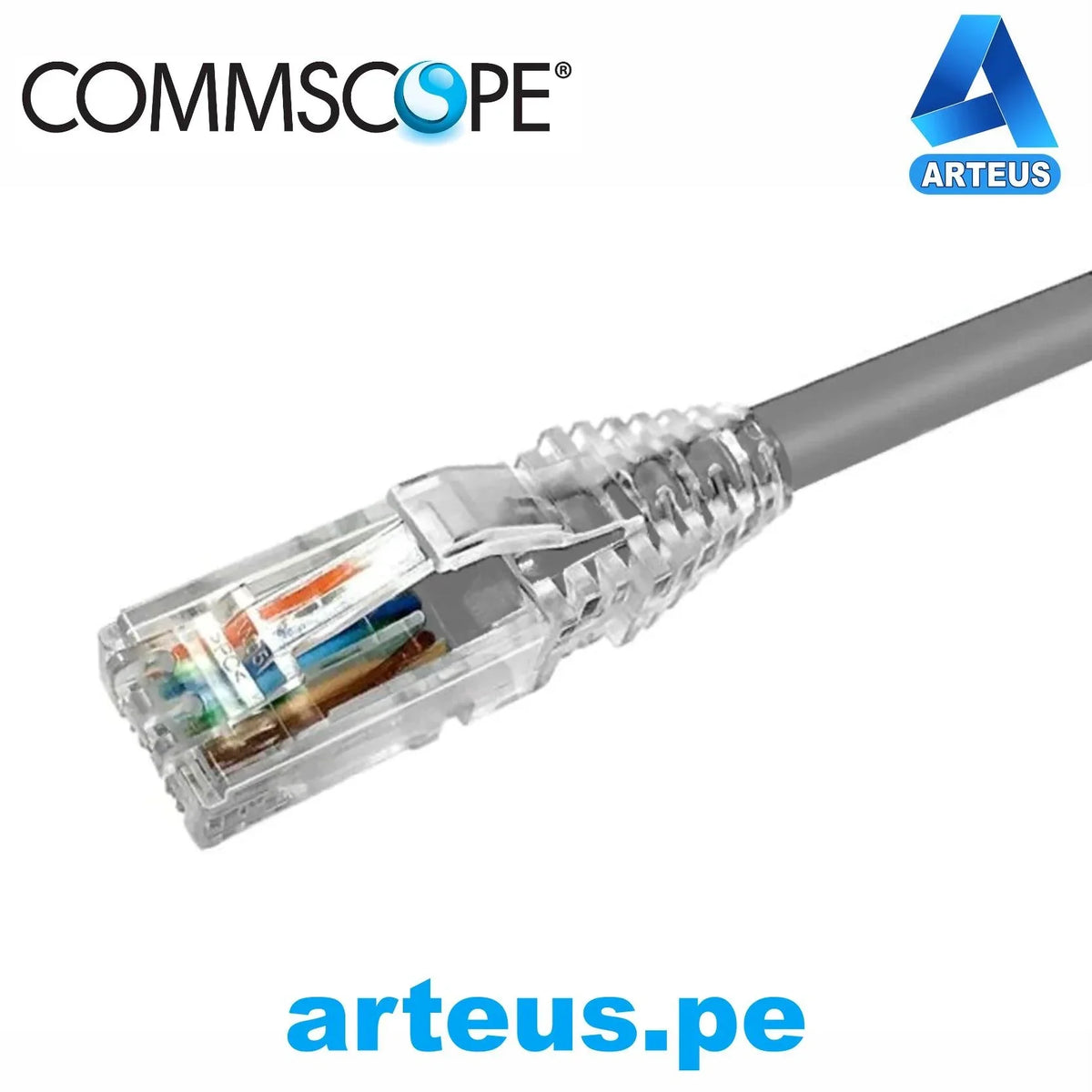 COMMSCOPE NPC6ASZDB-GY002M, Cable patch cord cat.6a s/ftp | 2mtrs| lszh | gris - ARTEUS