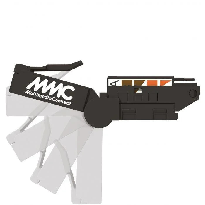 Conector RJ45 Cat6A, MMC MPLAG6ANB Angular 135° sin blindaje - ARTEUS
