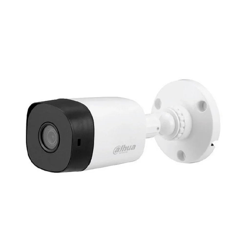 Cámara de videovigilancia tipo bala, color blanco y negro, ideal para seguridad electrónica