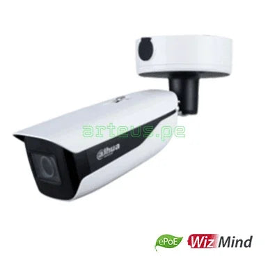 DAHUA DH-IPC-HFW5842H-ZHE-S2 Cámara de vigilancia IP 4K Tubo 8MP Lente motorizada 2.7-12mm WDR IP67. Visión nocturna IR 60m con analítica WizMind ePOE+. Conteo de personas - ARTEUS