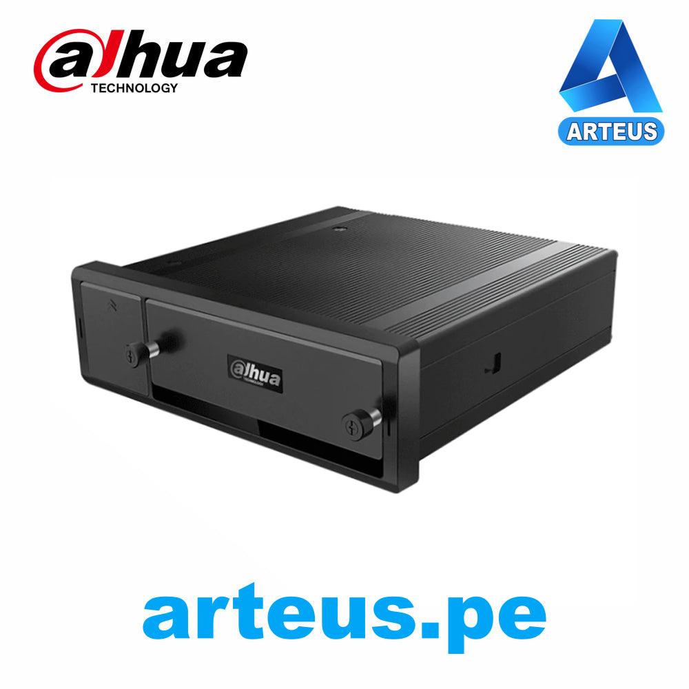 Grabador móvil Dahua negro HDCVI 4 canales, ideal para seguridad electrónica y videovigilancia.