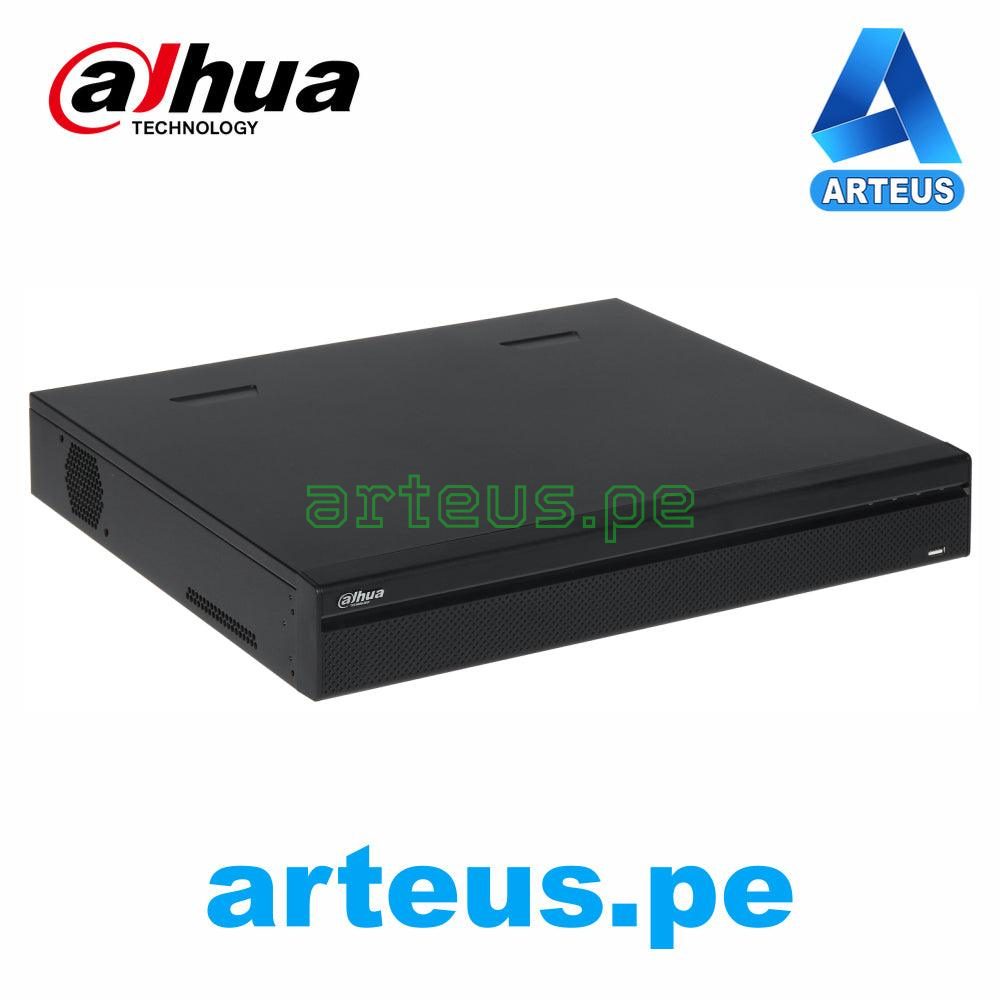 Grabador NVR Dahua negro de 16 canales para videovigilancia, imagen de producto sobre fondo blanco.