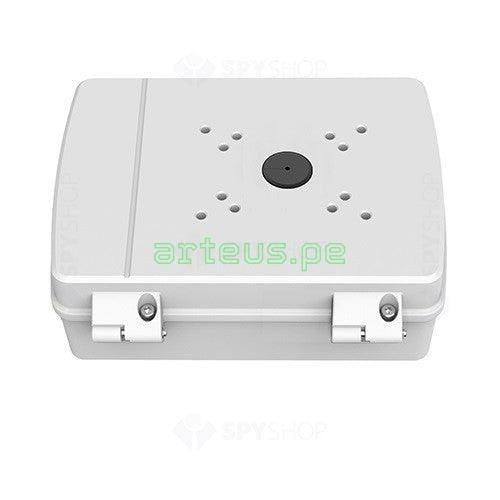 Caja de paso Dahua DH-PFA140 blanca para cámaras de vigilancia, conector anticorrosivo visible