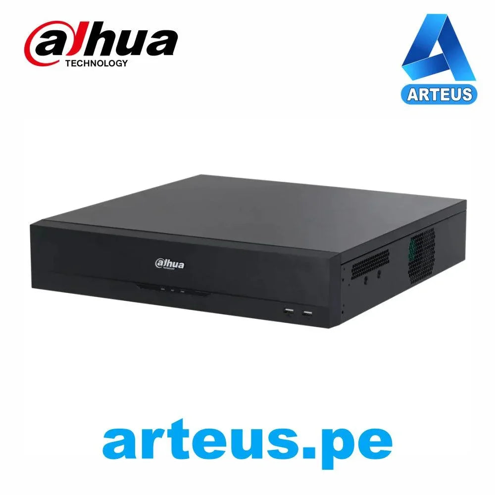 Grabador XVR Dahua de 16 canales 4K, caja negra, ideal para sistemas de videovigilancia.