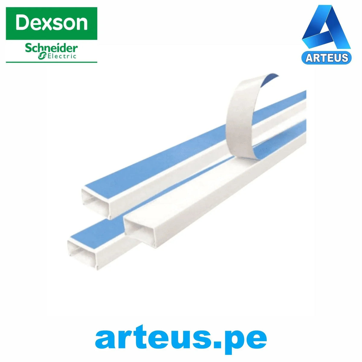 DEXSON DXN10031 - Canaleta Blanca 13x7 Con Adhesivo - ARTEUS