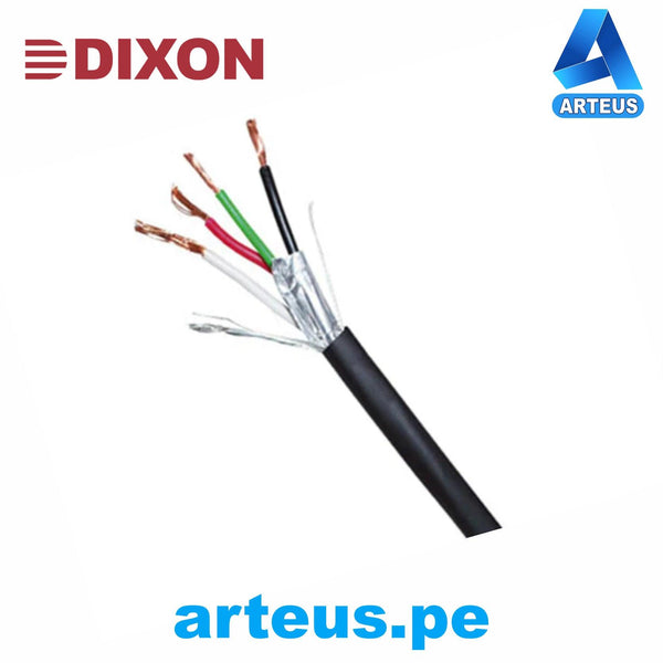 DIXON 8020 LSZH, Cable multiconductor de audio, control e instrumentación 2 conductores x 22 awg negro - lszh-305m-300v - ARTEUS