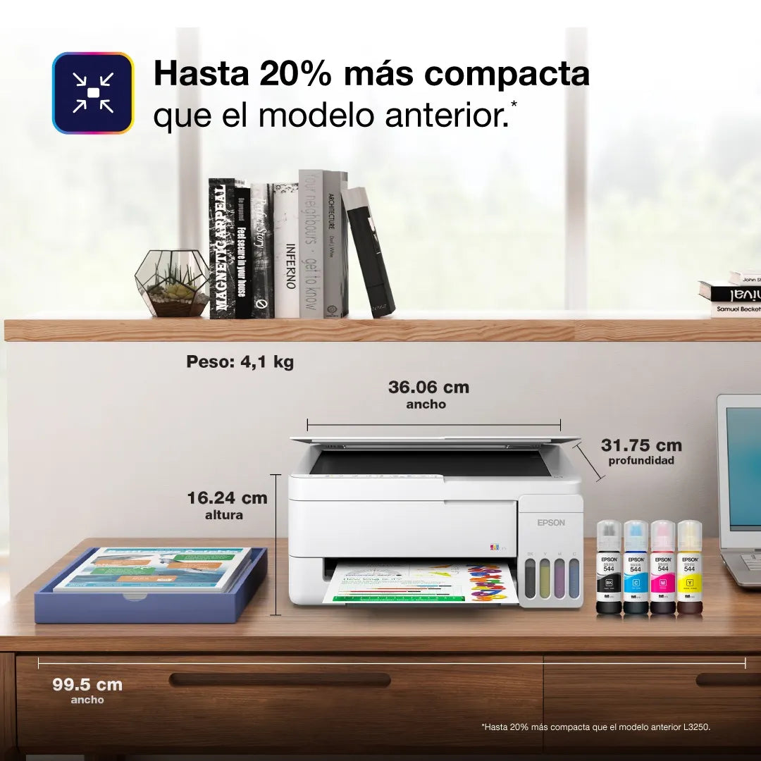 EPSON C11CL62303 EcoTank L3352 Impresora Multifuncional WIFI de tinta continua a color