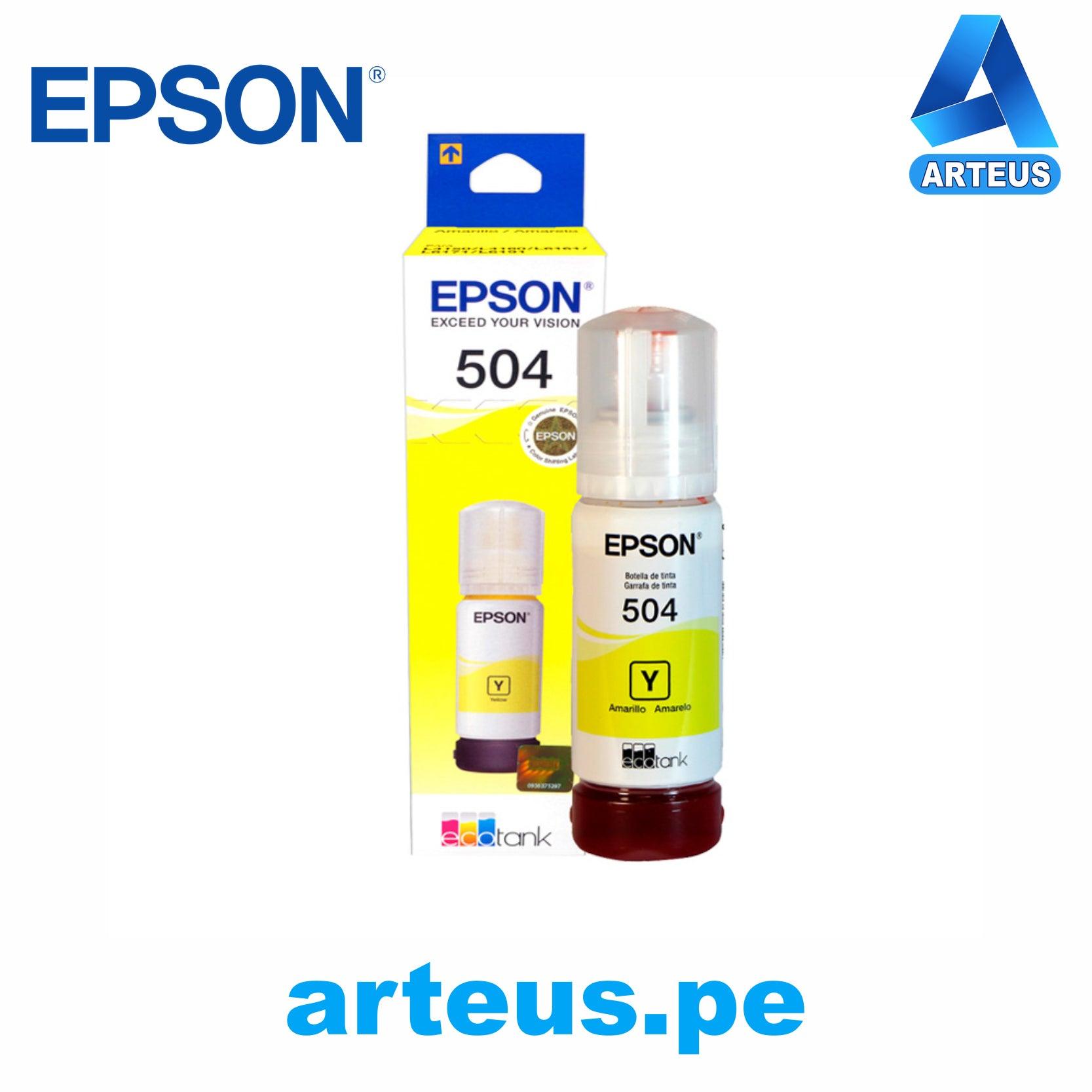 EPSON T504420-AL - Botella de tinta color amarillo contenido 70ml. - ARTEUS
