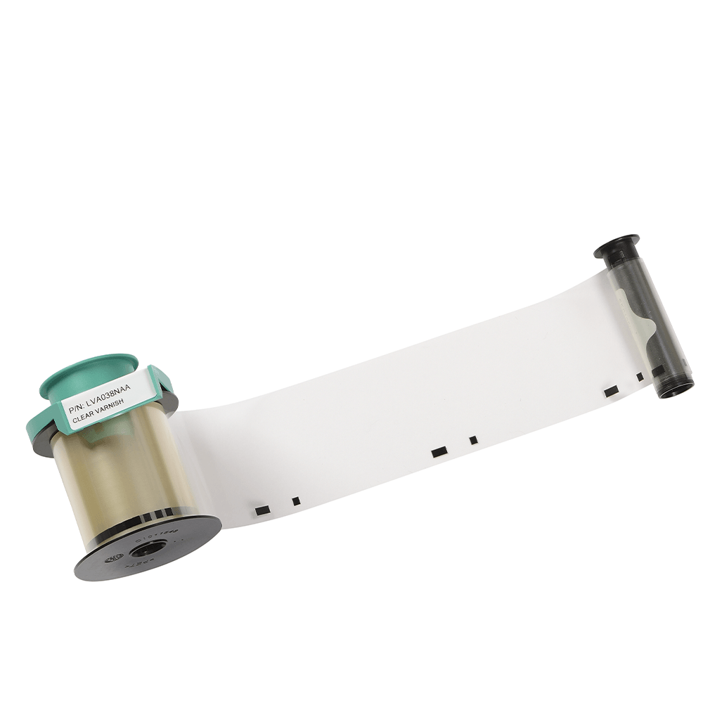 EVOLIS LVA038NAA Ribbon Cinta de Barniz Transparente Continuo, 12000 impresiones
