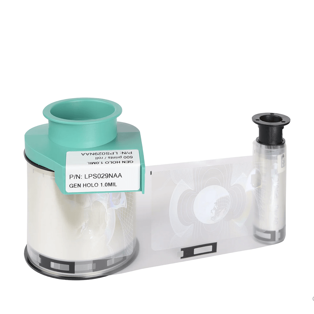 EVOLIS LPS029NAA Ribbon Cinta de laminación Holográfico de 1.0ml, 600 impresiones