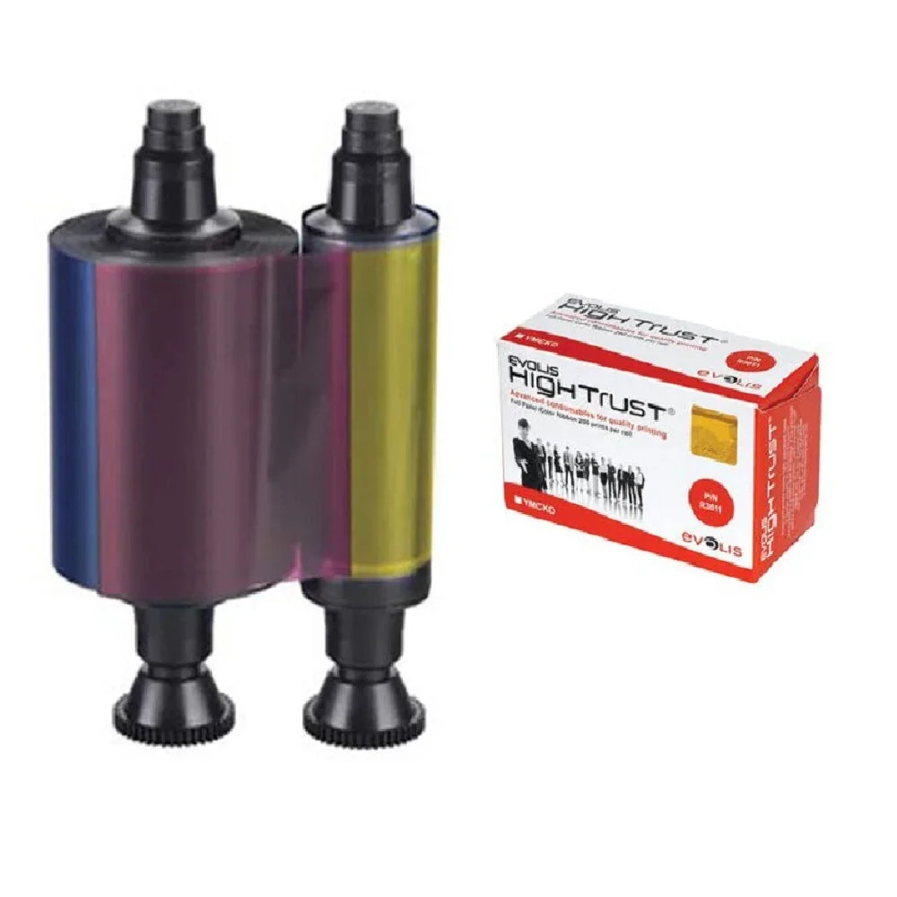 EVOLIS R3011 Ribbon Cinta color YMCKO 200 impresiones