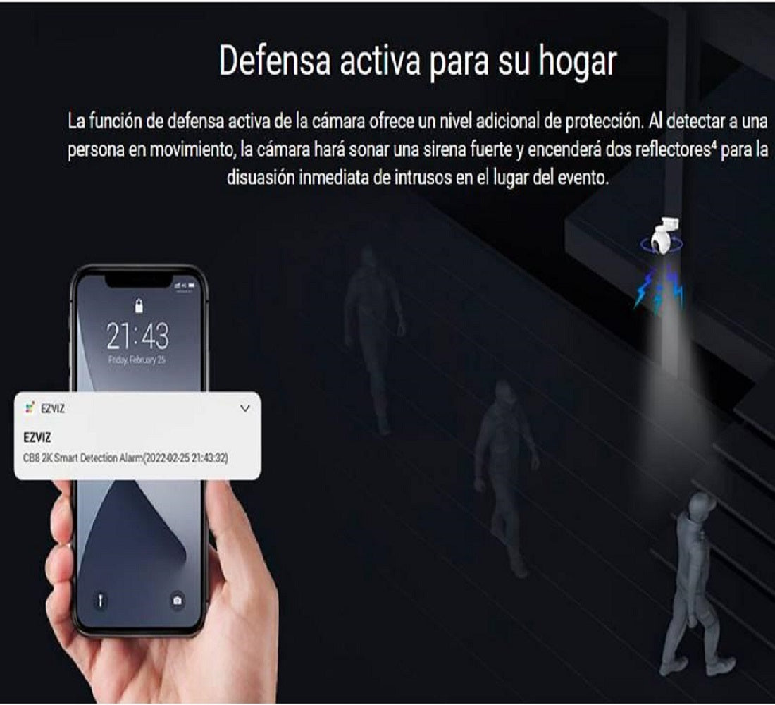 EZVIZ CB8 2K WIFI Cámara de Seguridad 3MP con Batería