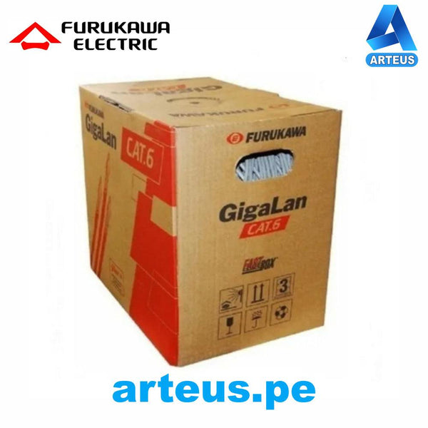 FURUKAWA 23400142, Cable U-UTP Gigalan Gris 60332-1 - 23AWG - ARTEUS