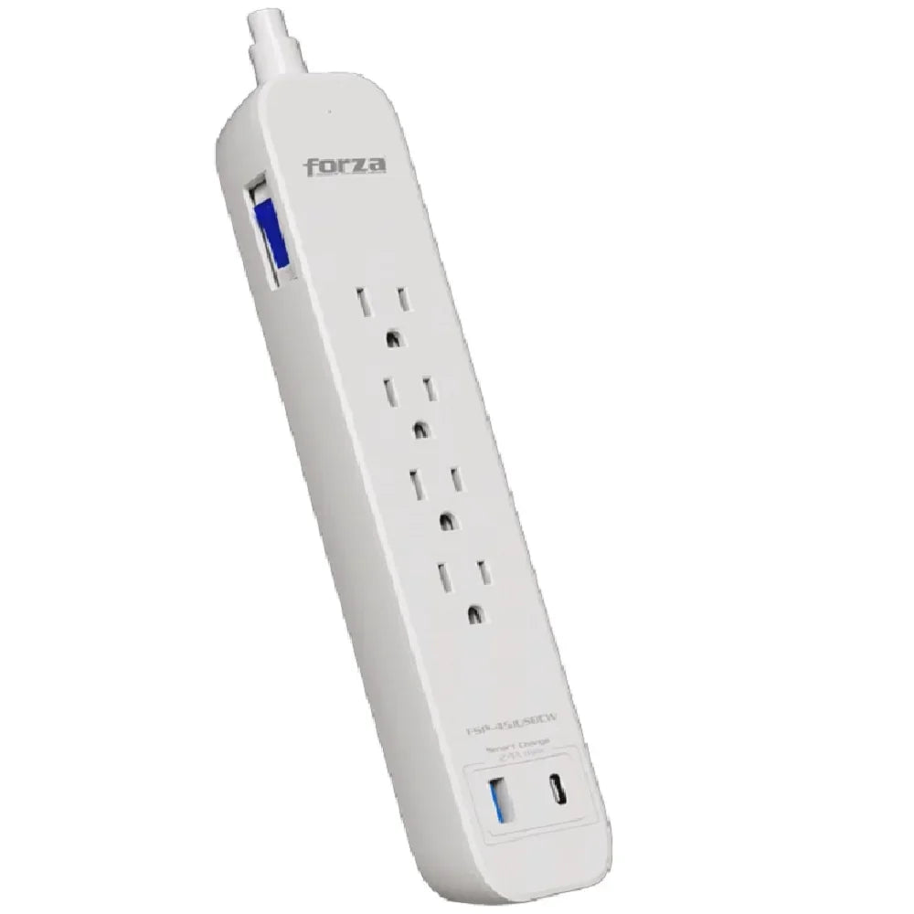 FORZA FSP-411USBCW Supresor de picos 1625W 1000J 4 tomas