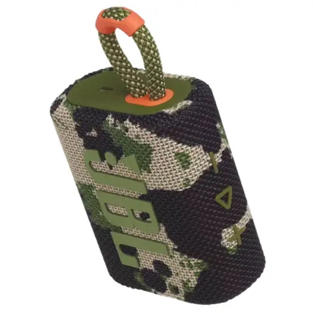 JBL GO 3, Parlante Inalámbrico BT PORTATIL a prueba de agua Camuflaje Militar - JBLGO3SQUADAM