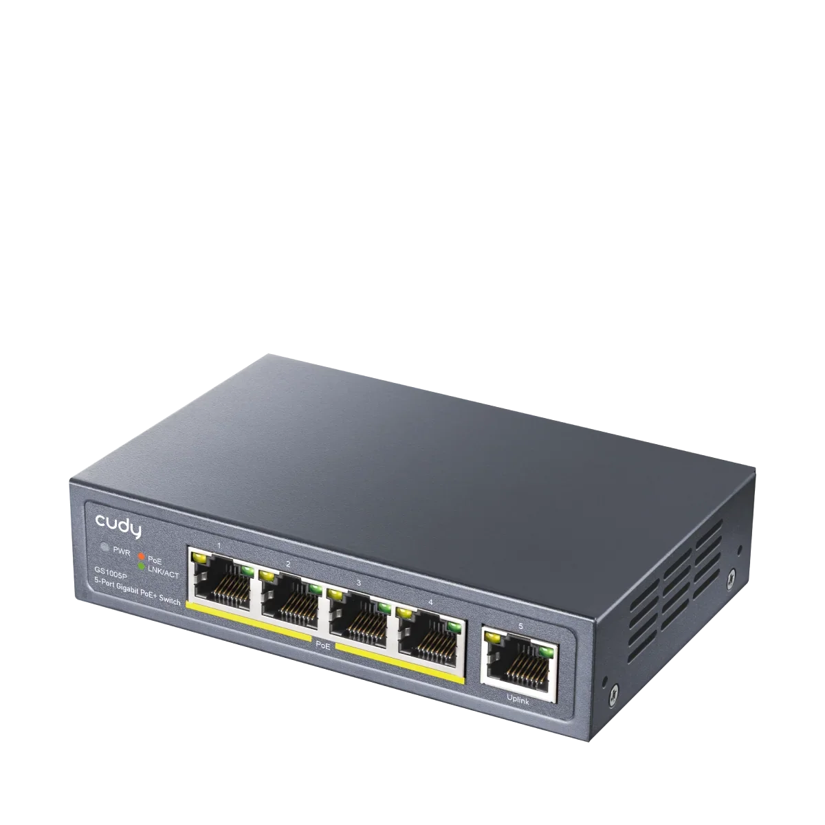 CUDY GS1005P Switch 5 puertos Gigabit PoE+