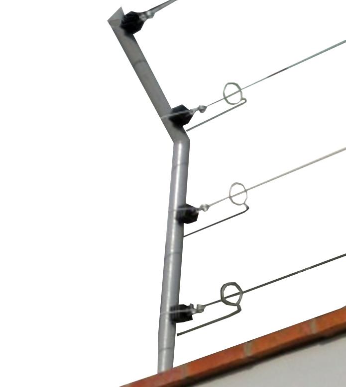 HAGROY HG-147 Aro Doble Intermedio con Tuerca de 3/16 para Cerco Eléctrico