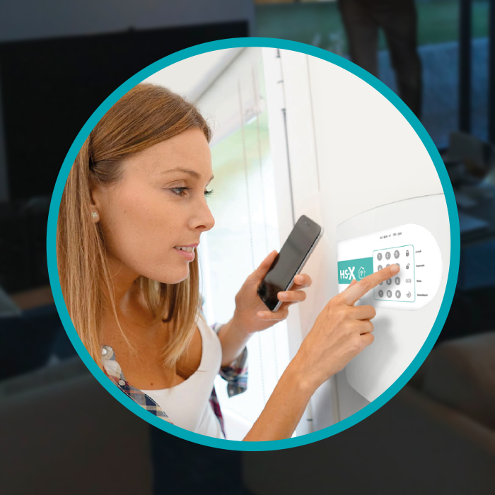 HAGROY HG-AR-HSX Panel de Alarma 8 Zonas Cableadas y 24 Zonas Inalámbricas APP iHagroy