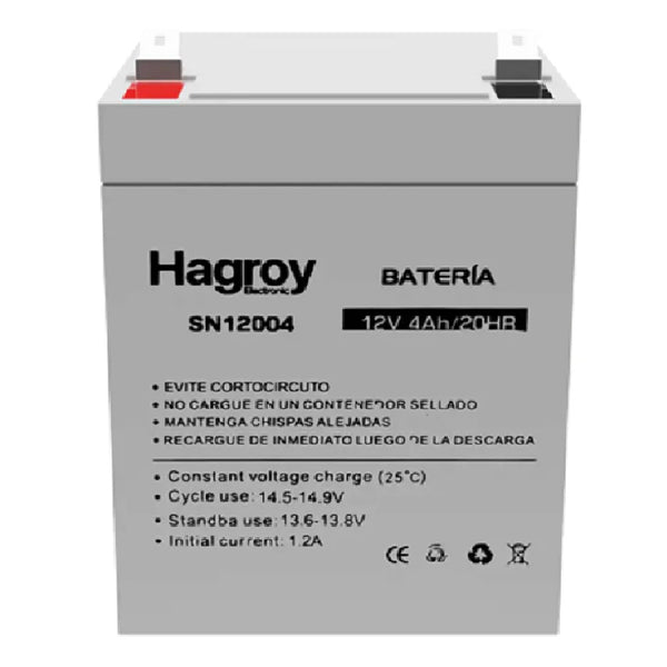 HAGROY PS4-12, Batería 12v 4Amp