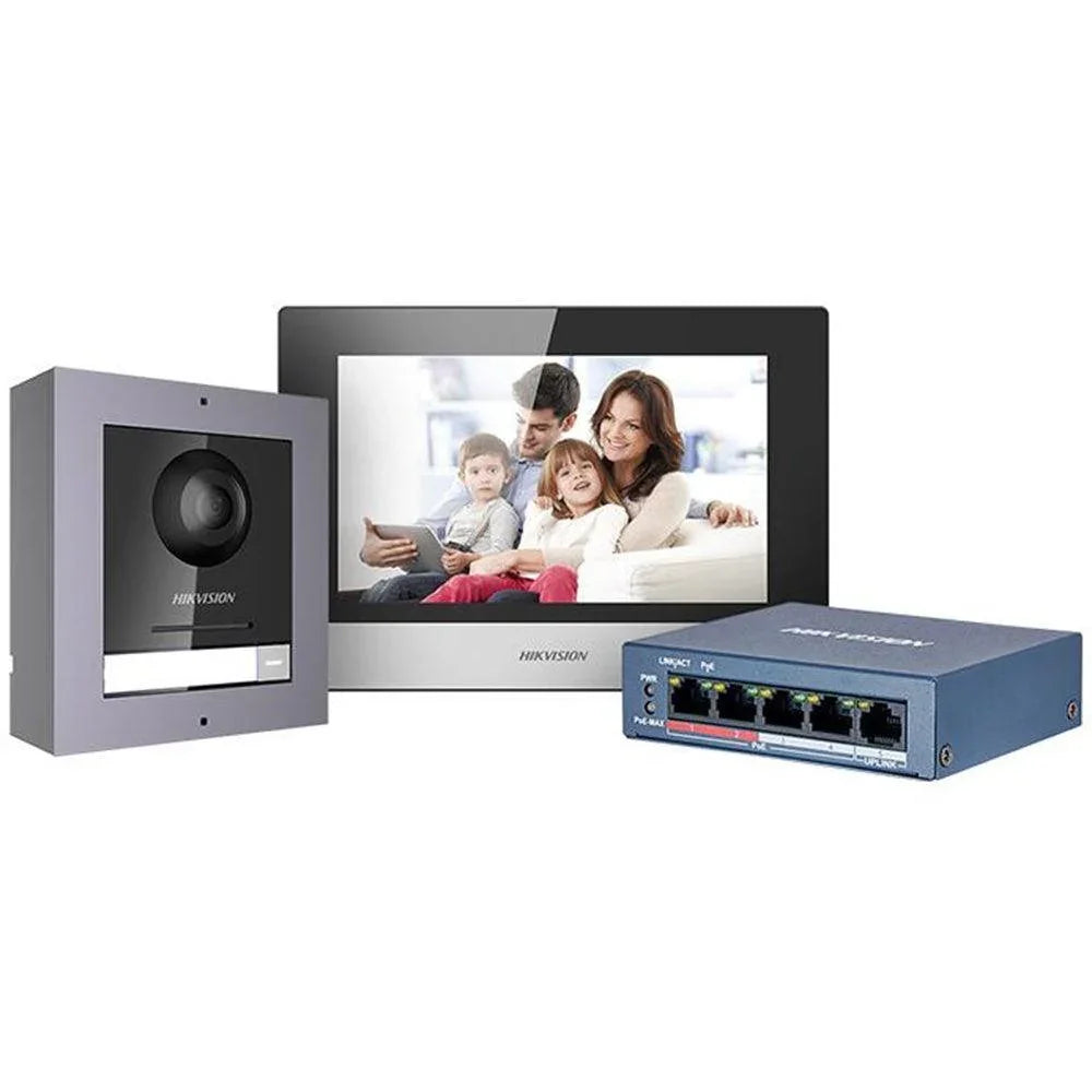 HIKVISION DS-KIS602 - KIT VIDEO PORTERO IP. PANTALLA LCD TÁCTIL 7" CON CÁMARA FULL HD 2MP - ARTEUS