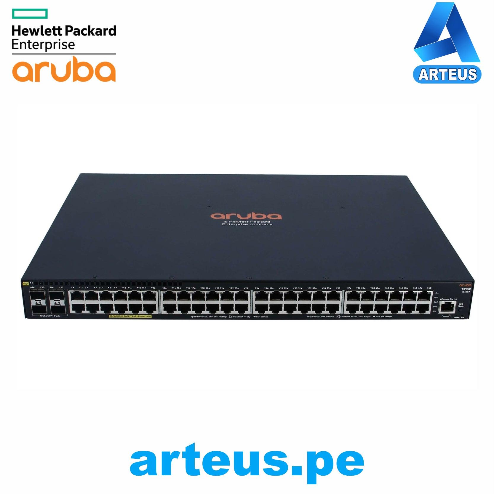 HPE JL558A - SWITCH ARUBA 2930F 48 G POE+ 4SFP+ 740 W - ARTEUS