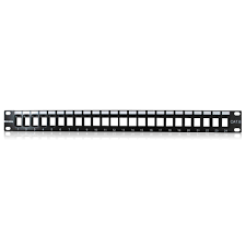 DIXON PKJ24-C6-A/BK Patch panel Cat 6 modular 24 Puertos vacío