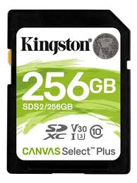 KINGSTON SDS2/256GB Memoria SD 256GB Select Plus C10 UHS-I