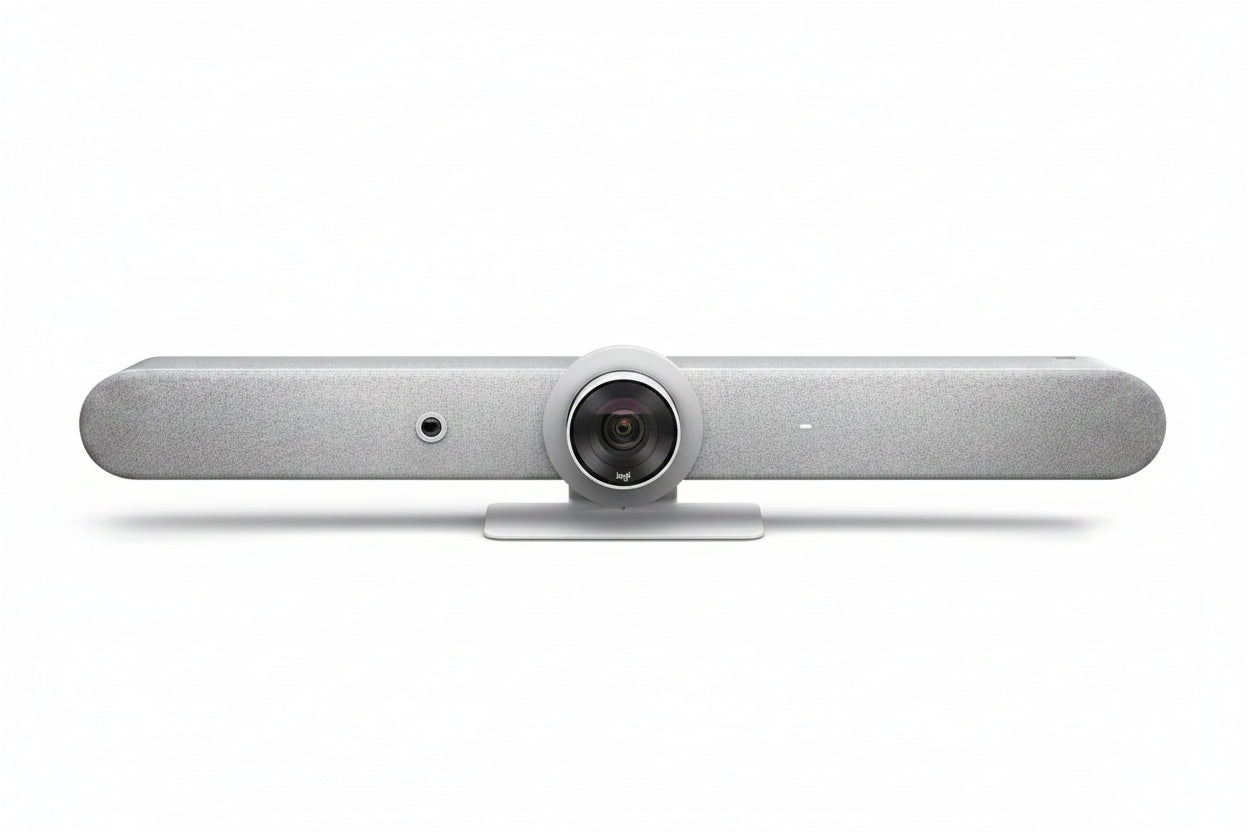 LOGITECH 960-001348 RALLY BAR MINI Barra De Video Todo En Uno 4K Blanco