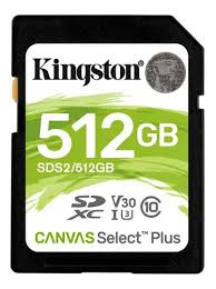 KINGSTON SDS2/512GB Memoria SD 512GB Select Plus C10 UHS-I