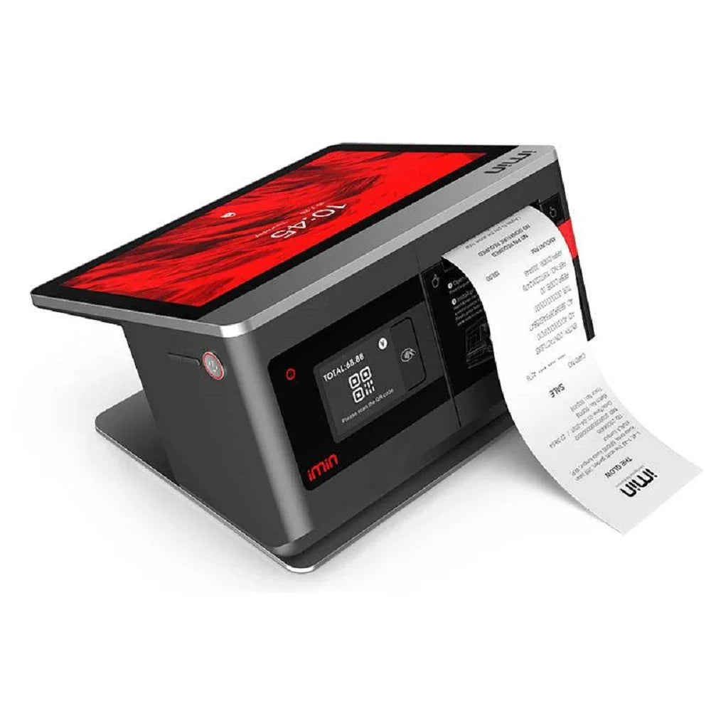 IMIN FALCON 1 (4+32) Computador ALL-IN-ONE Todo en uno para facturación electrónica Pantalla 10.1" Octa-Core 2.0Ghz Android 11 4/32Gb Impresora 80mm Nano Sim WIFI/Bluetooth Parlante TF Card