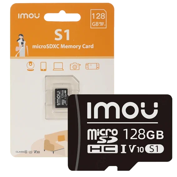IMOU ST2-128-S1 Memoria MicroSD 128GB para Cámara de Seguridad 24/7
