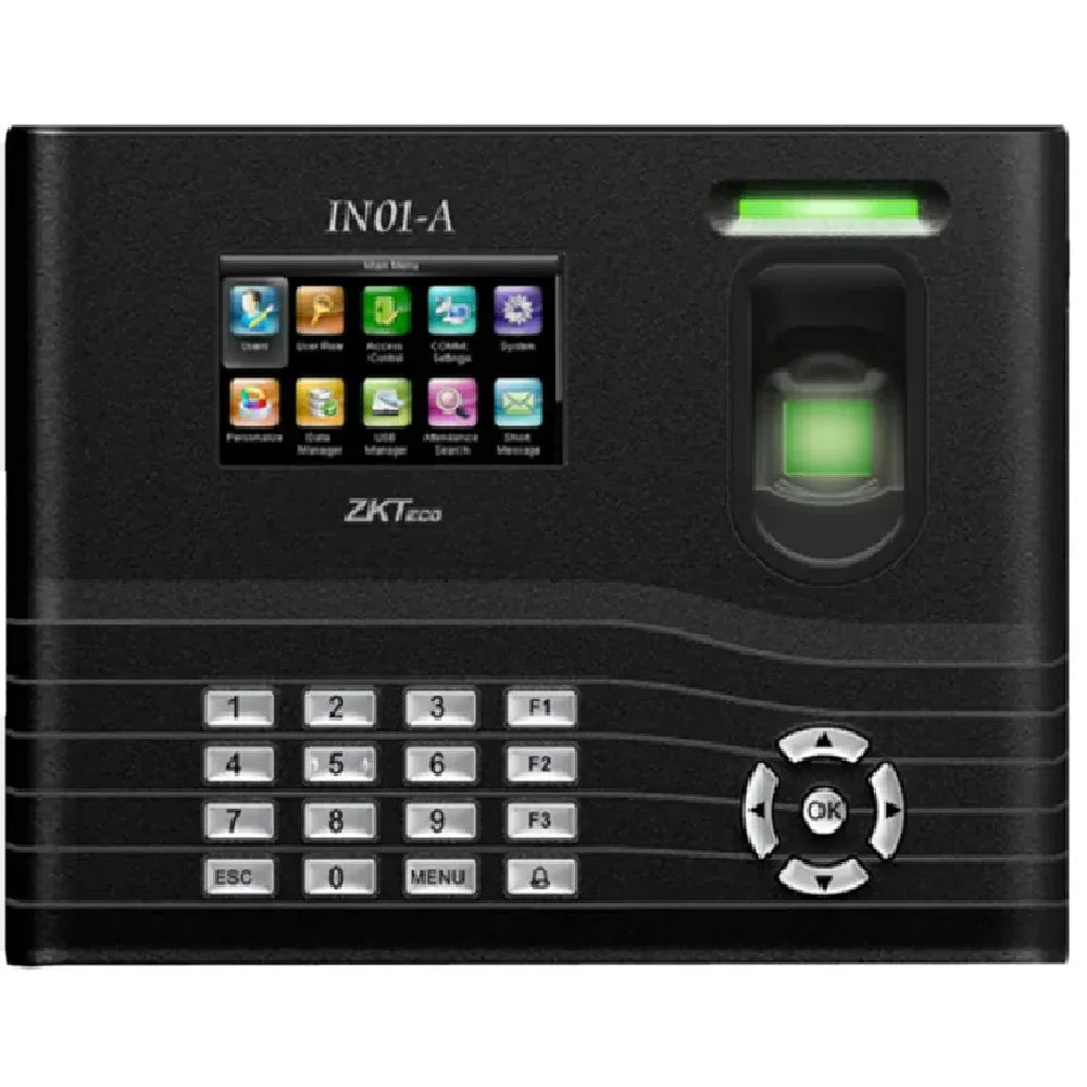 ZKTECO IN01A/ID Control de Acceso y Asistencia con Lector de Huella y Tarjeta