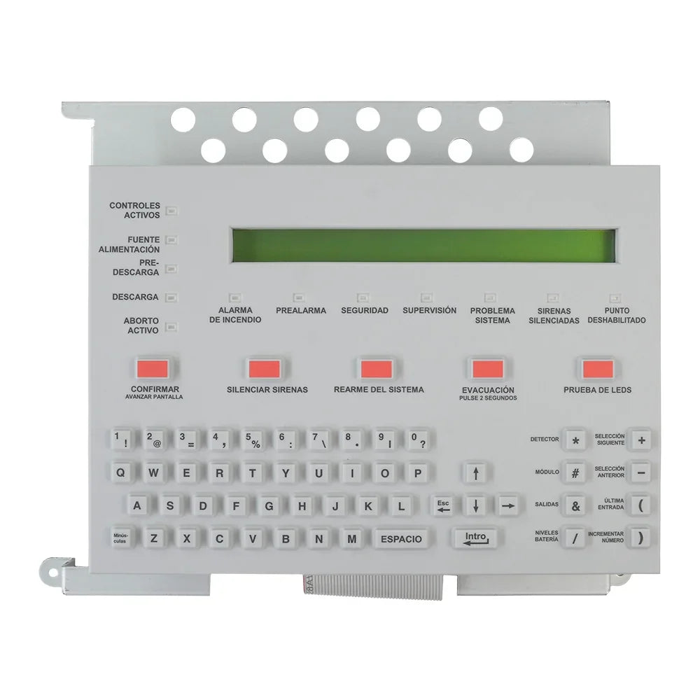 NOTIFIER KDM-R2-SP Módulo display 80 caracteres con teclado en español