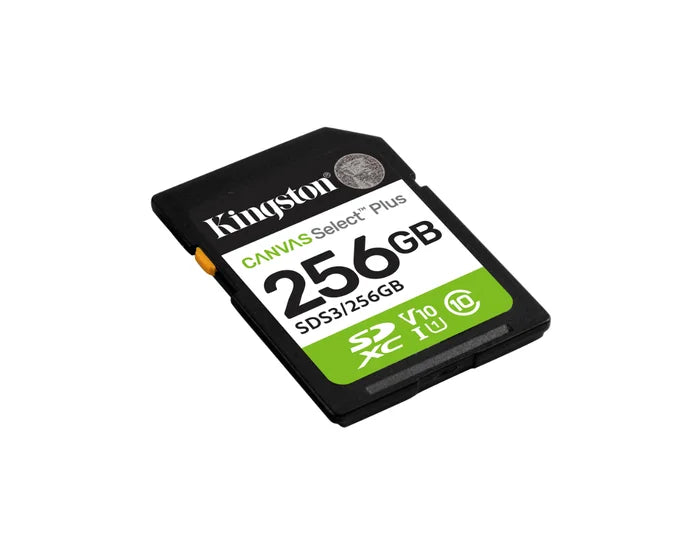 KINGSTON SDS3/256GB CANVAS SELECT PLUS Memoria MicroSD 256GB UHS-I/U1/V10