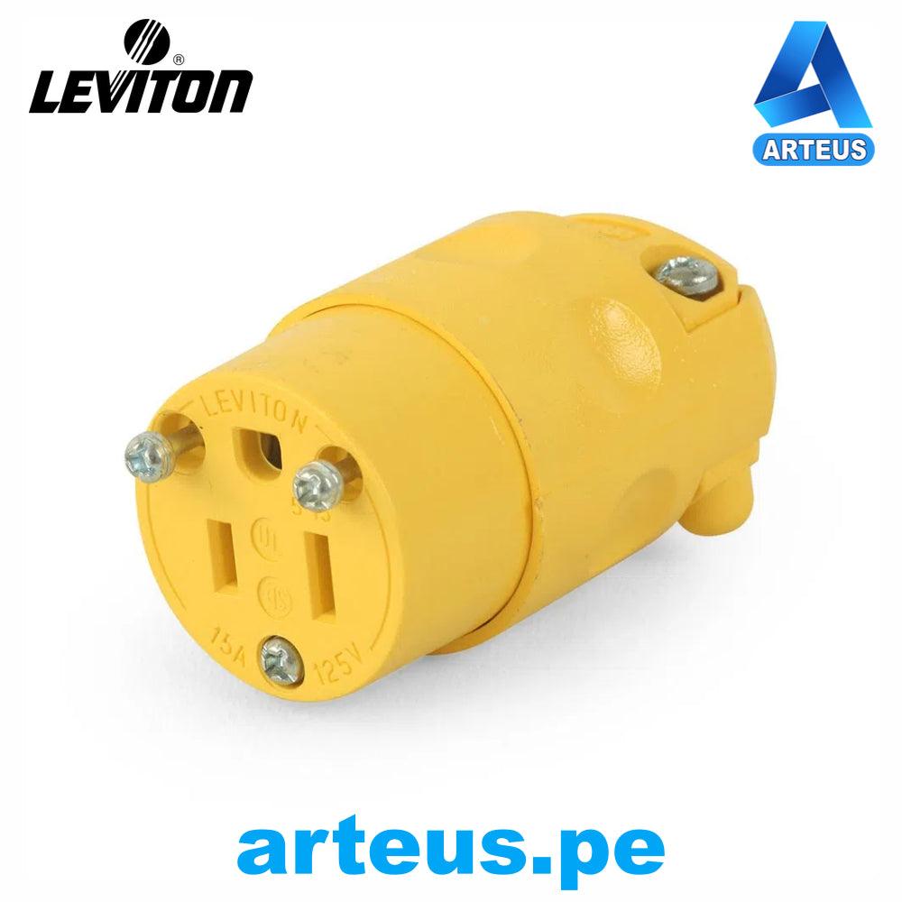 LEVITON 115-CV - TOMA AEREO PVC SIMPLE 15A - 125V NEMA 1-15R DOS POLOS - ARTEUS
