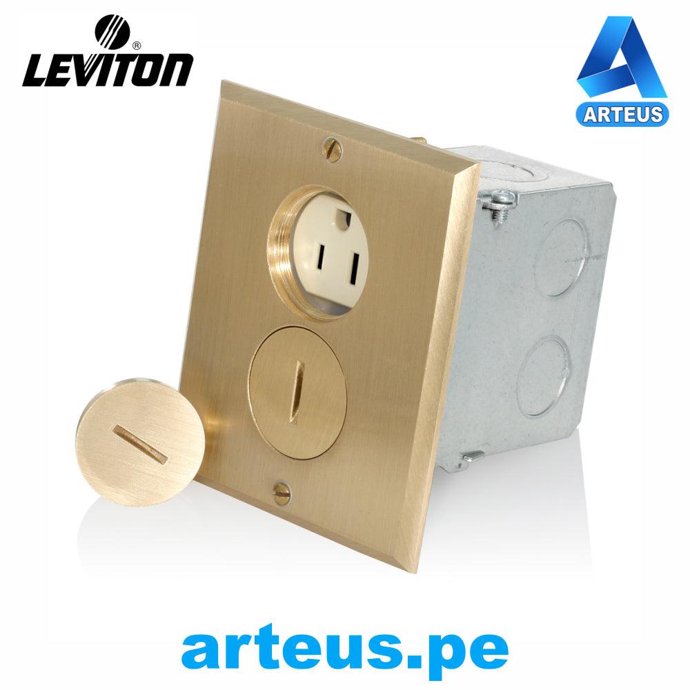 LEVITON 25249-FBA - TOMA L/T PARA PISO DOBLE 15A - 125V NEMA 5-15R 2P 3W - ARTEUS