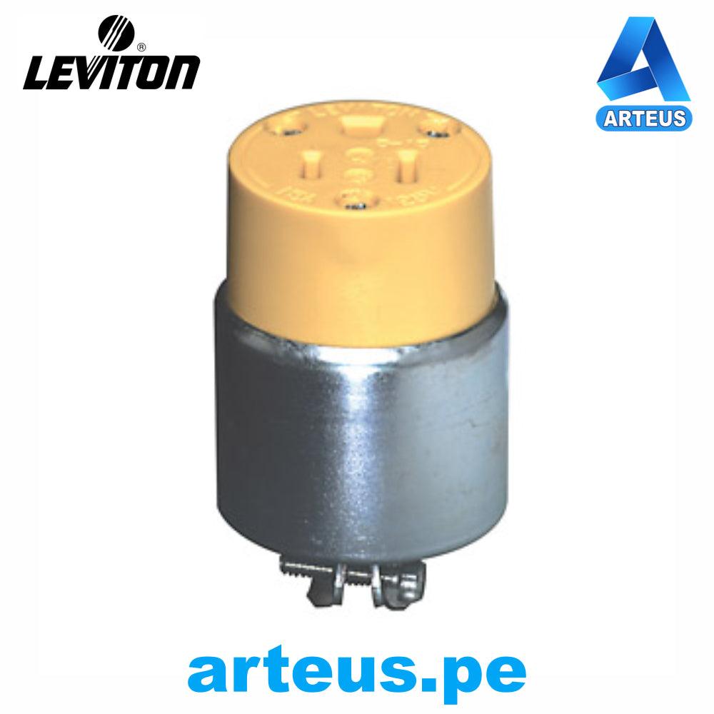 LEVITON 515-CA - TOMA AEREO CRZ/MT 15A - 125V NEMA 5-15P 2 POLOS 3 CABLES - ARTEUS
