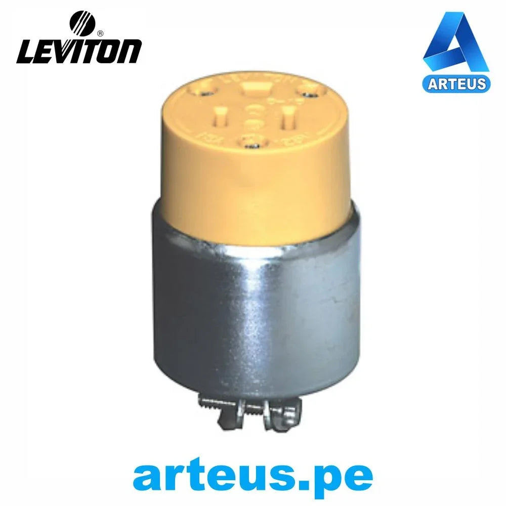 LEVITON 515-CA - TOMA AEREO CRZ/MT 15A - 125V NEMA 5-15P 2 POLOS 3 CABLES - ARTEUS