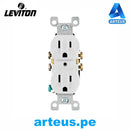 LEVITON 5320-WCP - TOMA L/T E/BLANCO 15A - 125V USO RESIDENCIAL - ARTEUS