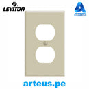 LEVITON 86003 - PLACA PARA TOMA SIMPLE MARFIL - ARTEUS