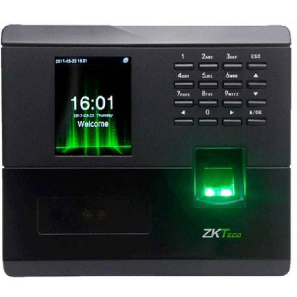 ZKTECO MB10-VL, Control de Asistencia y Acceso Biométrico Rostro/Huella/Contraseña RJ45 ADMS