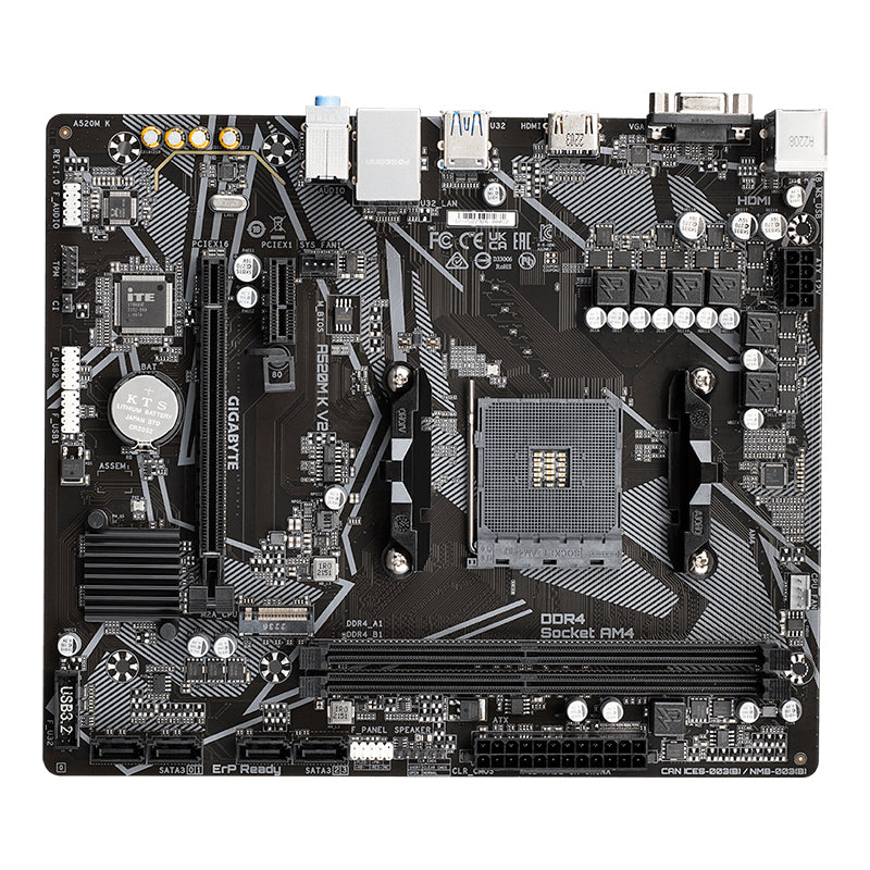 GIGABYTE A520M K V2 Placa Madre AMD A520 AM4 MicroATX