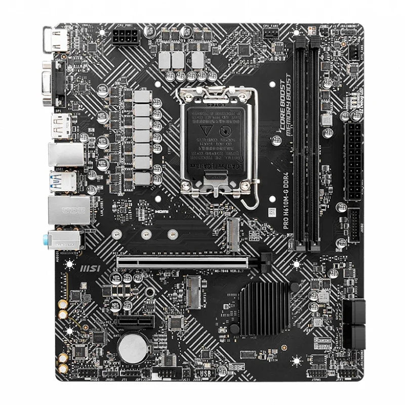 MSI PRO H610M-G DDR4 Placa Madre Intel H610 LGA1700 mATX DDR4