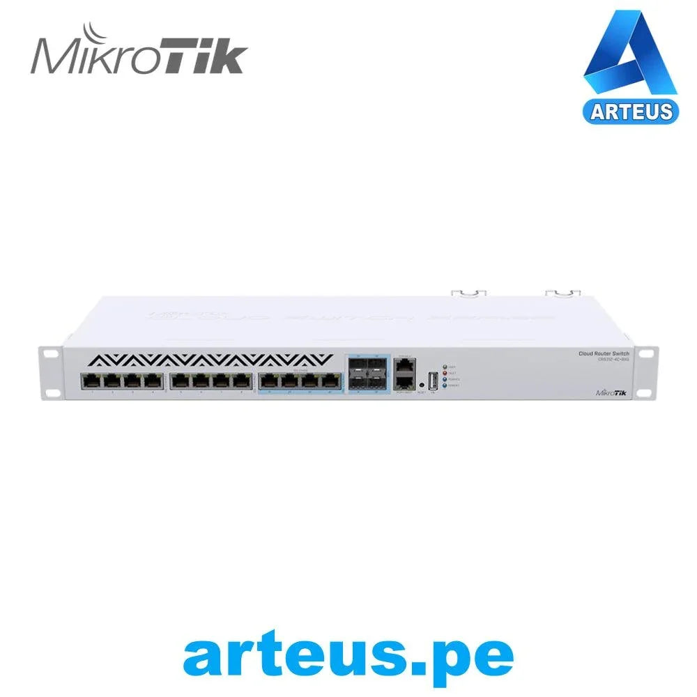MIKROTIK CRS312-4C+8XG-RM - CLOUD ROUTER SWITCH 8 PUERTOS DE 10 GIGABIT ETHERNET, 4 PUERTOSSFP+ - ARTEUS