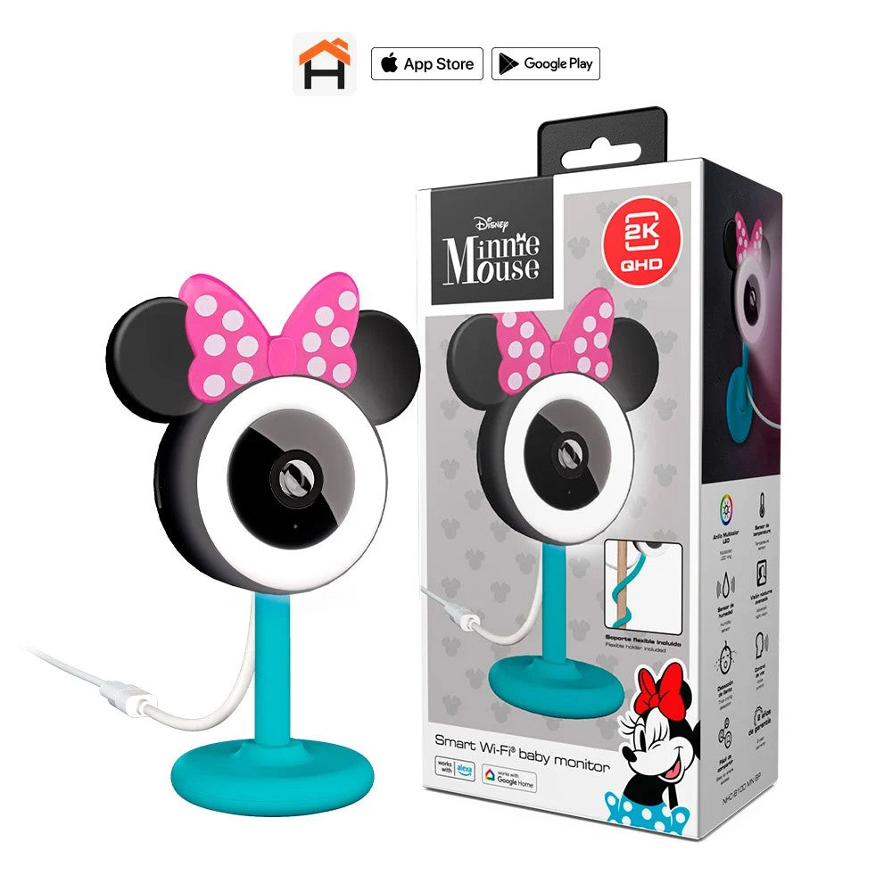 NEXXT SOLUTIONS NHC-B100 MN Monitor Minnie Mouse Inteligente Wi-Fi para Bebé 2K
