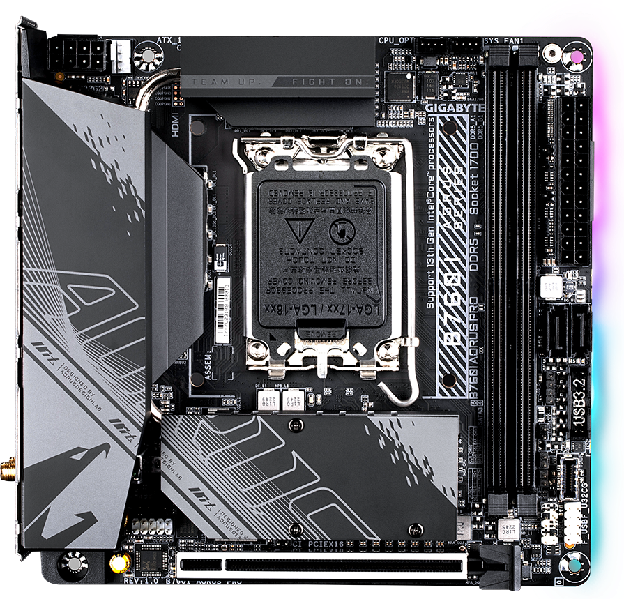 GIGABYTE B760I AORUS PRO Placa Madre Intel B760 LGA1700 DDR5